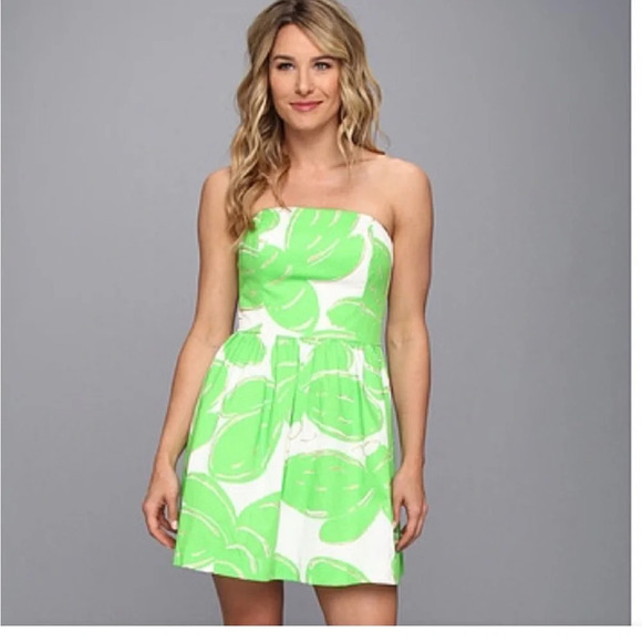 Lilly Pulitzer strapless dress size 2 - Picture 2 of 5